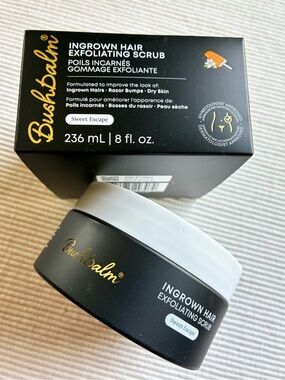 BushBalm Ingrown Hair Exfoliating Scrub
Scent:  Sweet Escape